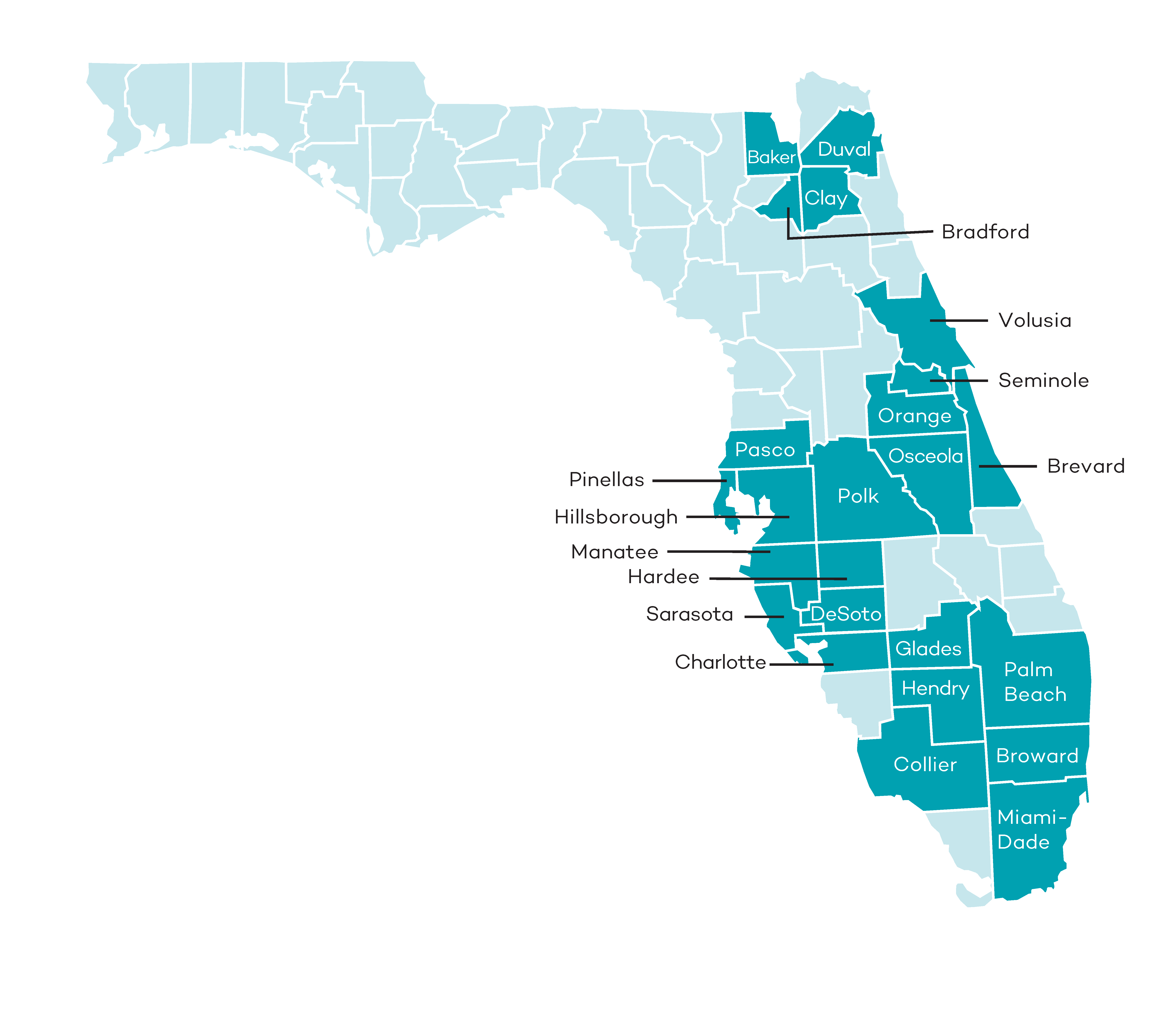 Florida Medicare Service Area Map